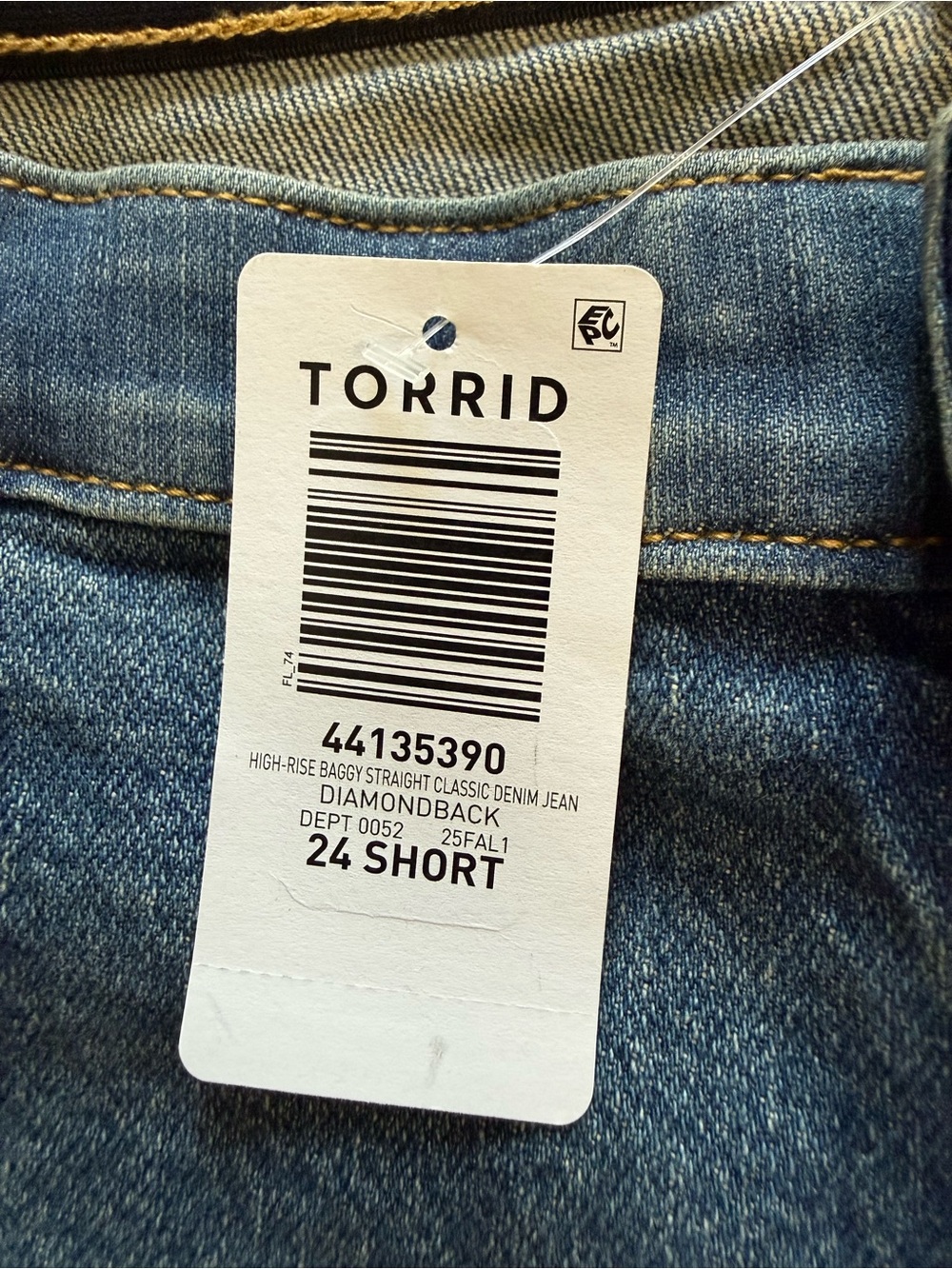 NWT Torrid Baggy High-Rise Straight Jean - Picture 5 of 16
